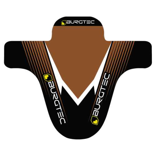 Преден или Заден Калник Burgtec Moto Mudguard Black / Brown