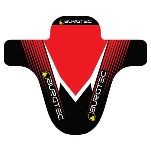 Преден или Заден Калник Burgtec Moto Mudguard Black / Red