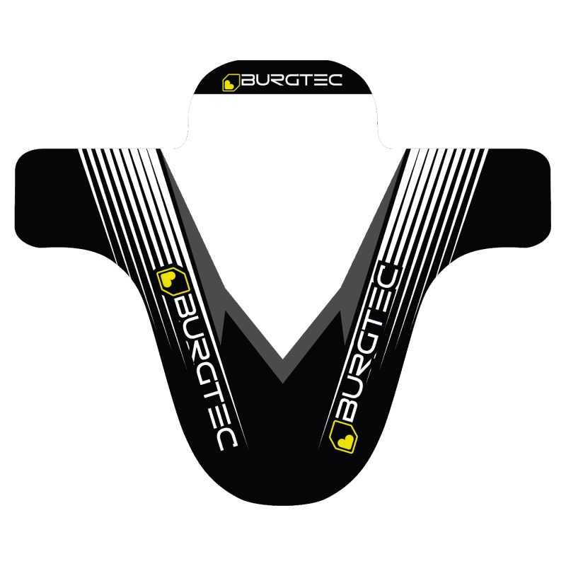 Преден или Заден Калник Burgtec Moto Mudguard­ Black / White