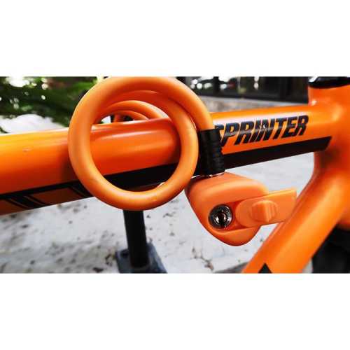 Велоключалка с кабел спирала Ulac Bauhaus Orange