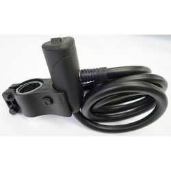 Велоключалка с кабел спирала Ulac Bauhaus Black