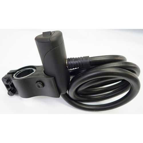 Велоключалка с кабел спирала Ulac Bauhaus Black