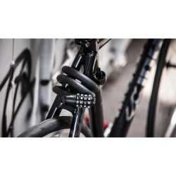 Велоключалка с кабел спирала Ulac 1970 black с шифър