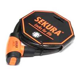 Велоключалка с кабел спирала Sekura 201 12 мм x 85см