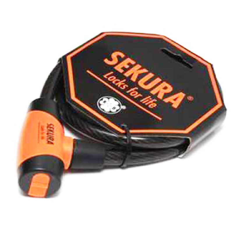Велоключалка с кабел спирала Sekura 201 12 мм x 85см