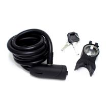 Велоключалка с кабел спирала Ulac Bauhaus Black