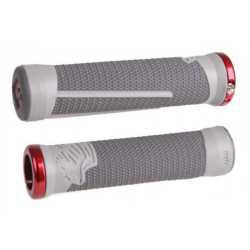Грипове с Единично Заключване ODI AG2 V2.1 LOCK-ON Graphite/ Red