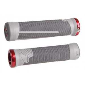 Грипове с Единично Заключване ODI AG2 V2.1 LOCK-ON Graphite/ Red