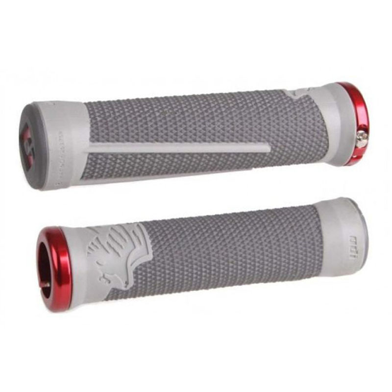 Грипове с Единично Заключване ODI AG2 V2.1 LOCK-ON Graphite/ Red