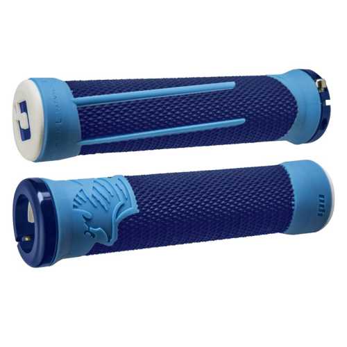 Грипове с Единично Заключване ODI AG2 V2.1 LOCK-ON Blue/ Lt blue