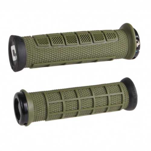 Грипове с Двойно Заключване ODI Elite Pro lock-on Аrmy Green