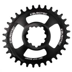 Плоча BURGTEC Oval GXP Boost 3mm Offset Thick Thin - Черен 32T