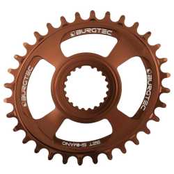 Плоча BURGTEC Oval Shimano Direct Mount Thick Thin - Каш Бронзов 32T