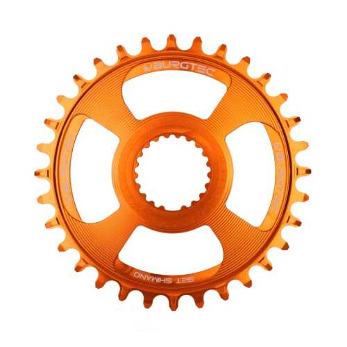 Плоча BURGTEC Shimano Direct Mount Thick Thin Chainring - Оранжев 32T