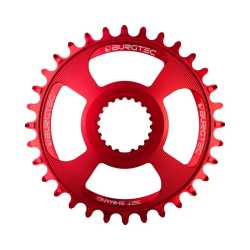 Плоча BURGTEC Shimano Direct Mount Thick Thin - Червен 34T