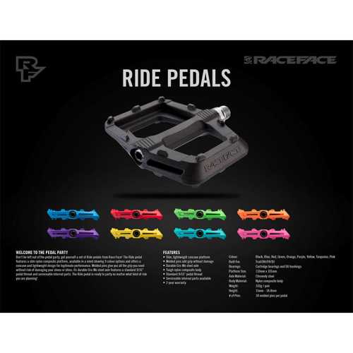 Педали за велосипед Race Face Chester Composite Червен