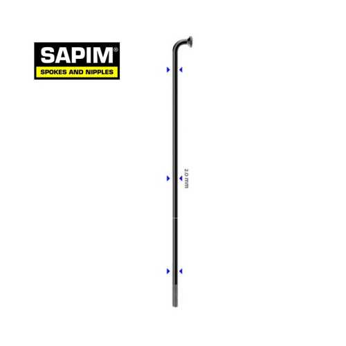 Спици Спици Sapim Leader Черен 64 броя 260мм