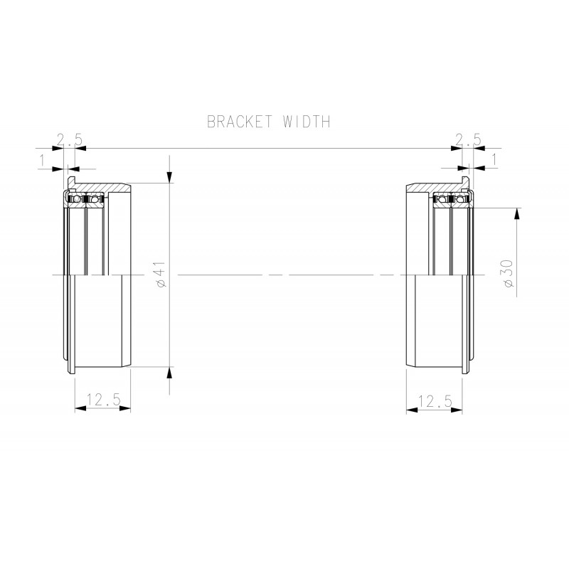 Средно движение Black Peak BB92 CINCH Ø30