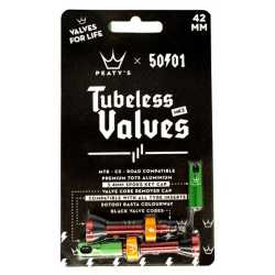 Вентили за Безкамерни Гуми Peaty's x 50to01 MK2 42mm Rasta
