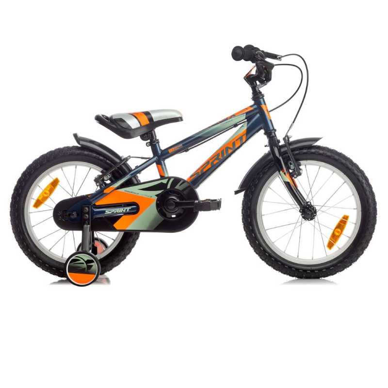 Детски велосипед Sprint Robix 16" Тъмно син Оранжев