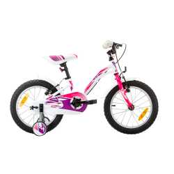 Детски велосипед Sprint Alice 16''- Бяло/Розово/Лилаво