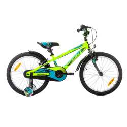 Детски велосипед Sprint Casper 20 - Неоново зелено/ Тюркоазено