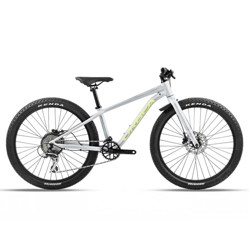 Детски велосипед Orbea MX 24 TEAM DISC - Halo Silver - Spicy Lime