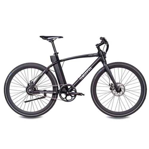 Електрически велосипед 28 Chrisson eOctant Black , с Ремък