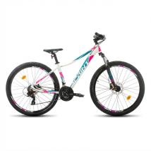 Дамски планински велосипед Sprint Maverick PRO Lady 27.5 - Бял/Циклама/Тюркоаз